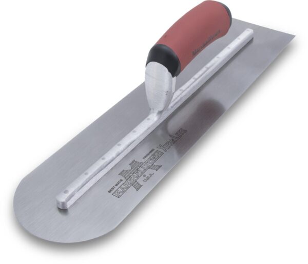 16 in. x 4 in. Finishing Trl-Round Front End Curved Durasoft Handle Trowel